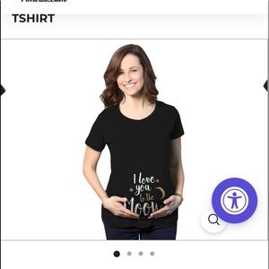 🤰🏻Maternity T-Shirt “love you to the moon”